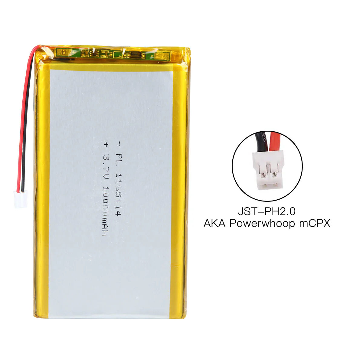 YDL 3.7V 10000mAh 1165114 Rechargeable Lithium Polymer Battery Length 116mm - Image 6