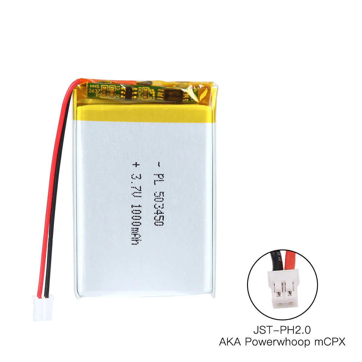 YDL 3.7V 1000mAh 503450 Rechargeable Lithium Polymer Battery - Image 4