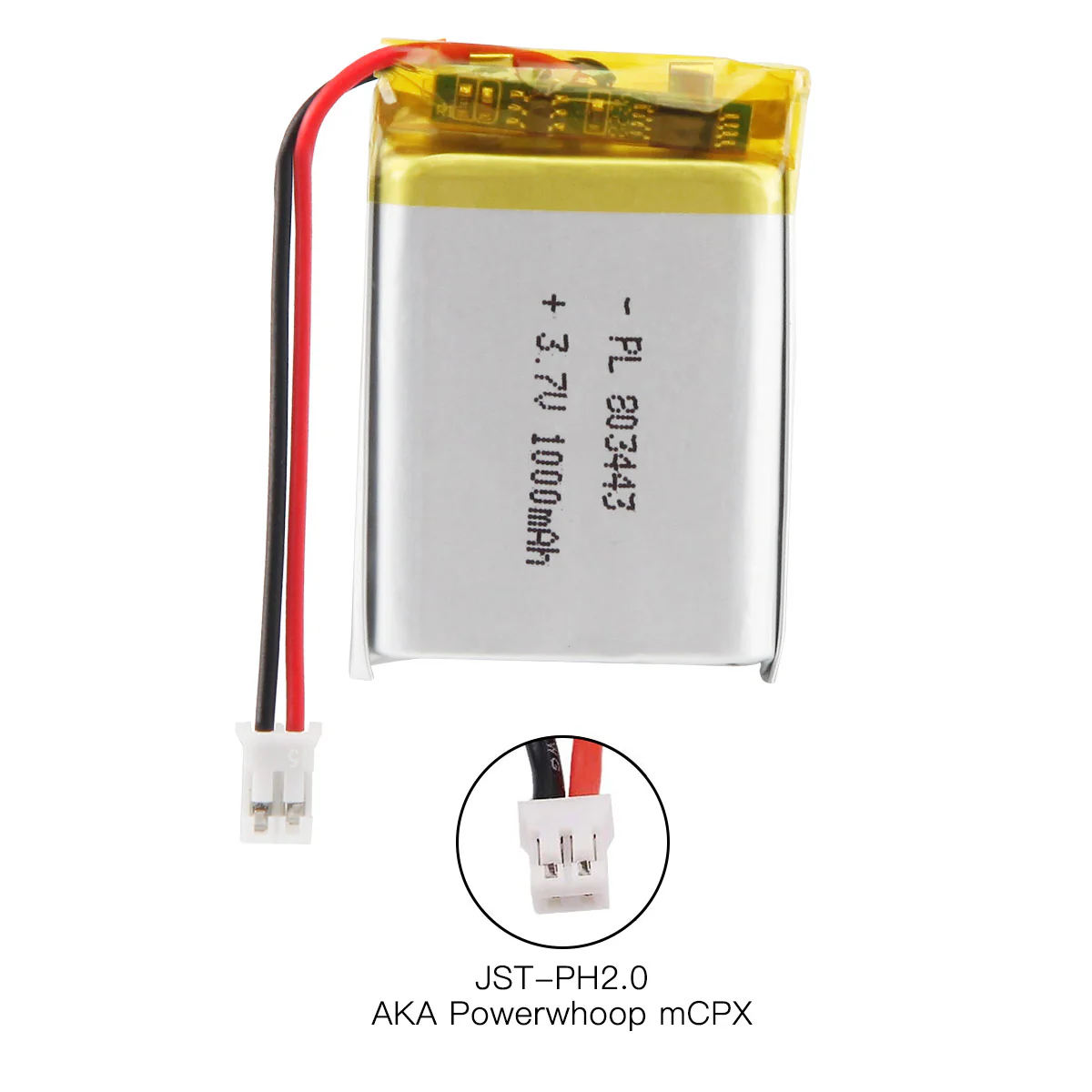 YDL 3.7V 1000mAh 803443 Rechargeable Lithium Polymer Battery - Image 6