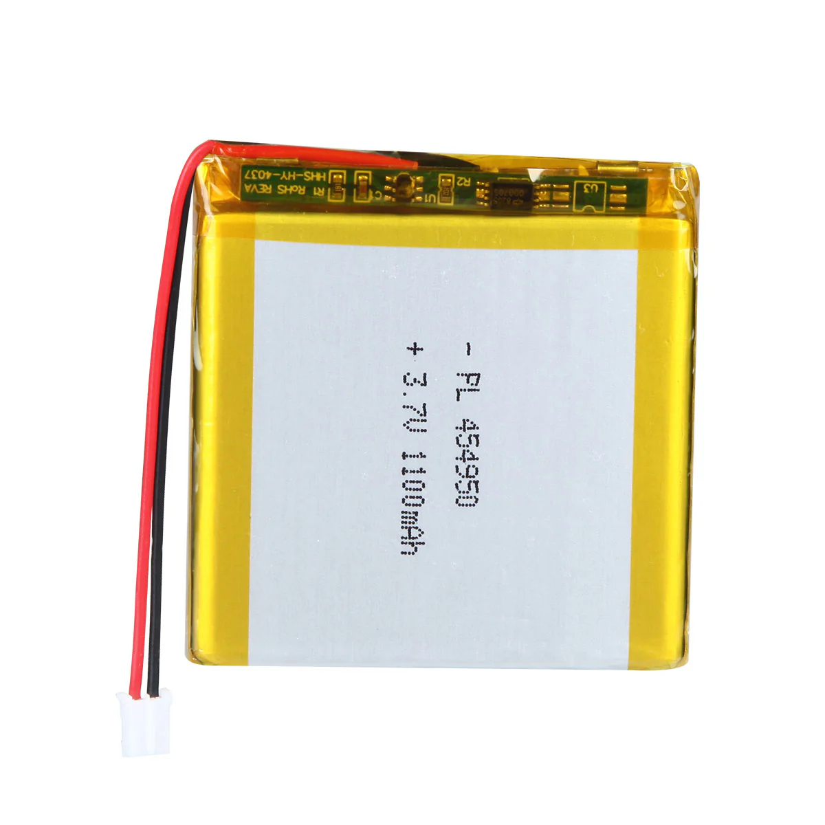 YDL 3.7V 1100mAh 454950 Rechargeable Lithium Polymer Battery Length 52mm