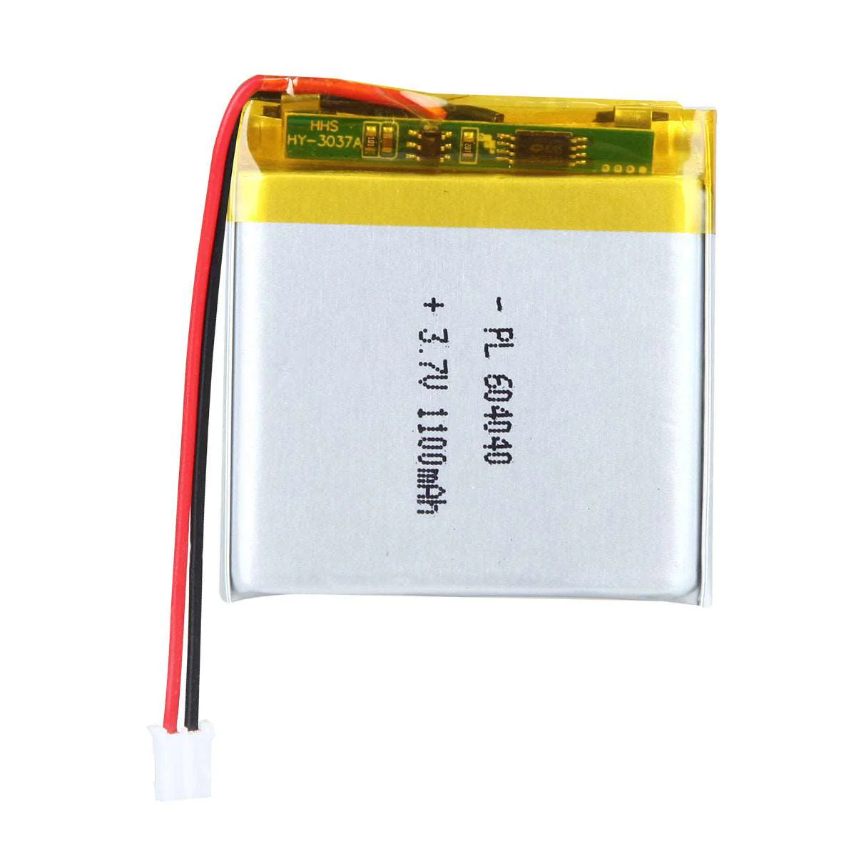 3.7V 1100mAh 604040 Rechargeable Lithium Polymer Battery Pack