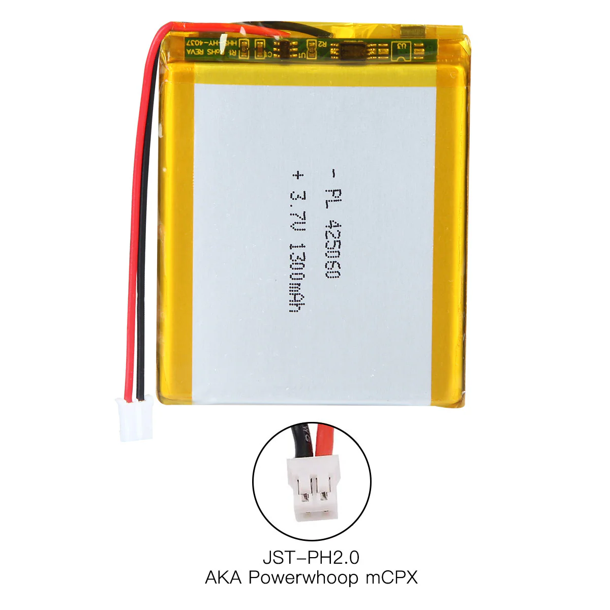 YDL 3.7V 1300mAh 425060 Rechargeable Lithium Polymer Battery Length 62mm - Image 6