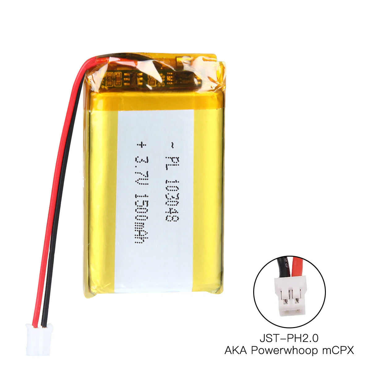 3.7V 1500mAh 103048 Rechargeable Lithium Polymer Battery 50mm for Thymio robot - Image 5