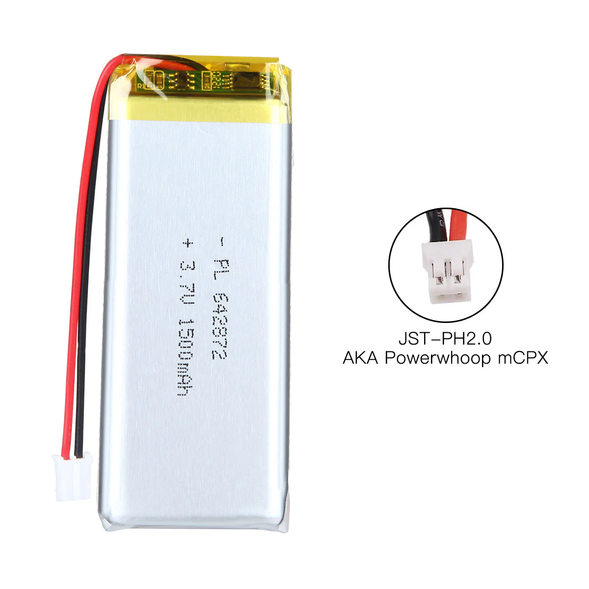 YDL 3.7V 1500mAh 642872 Rechargeable Lithium Polymer Battery Length 74mm - Image 7