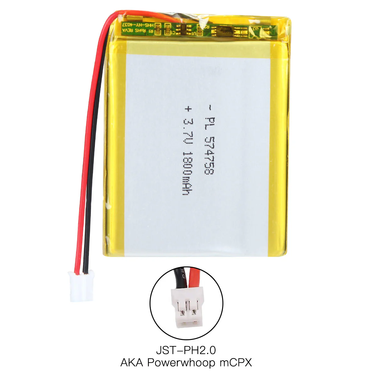YDL 3.7V 1800mAh 574758 Rechargeable Lithium Polymer Battery Length 60mm - Image 7