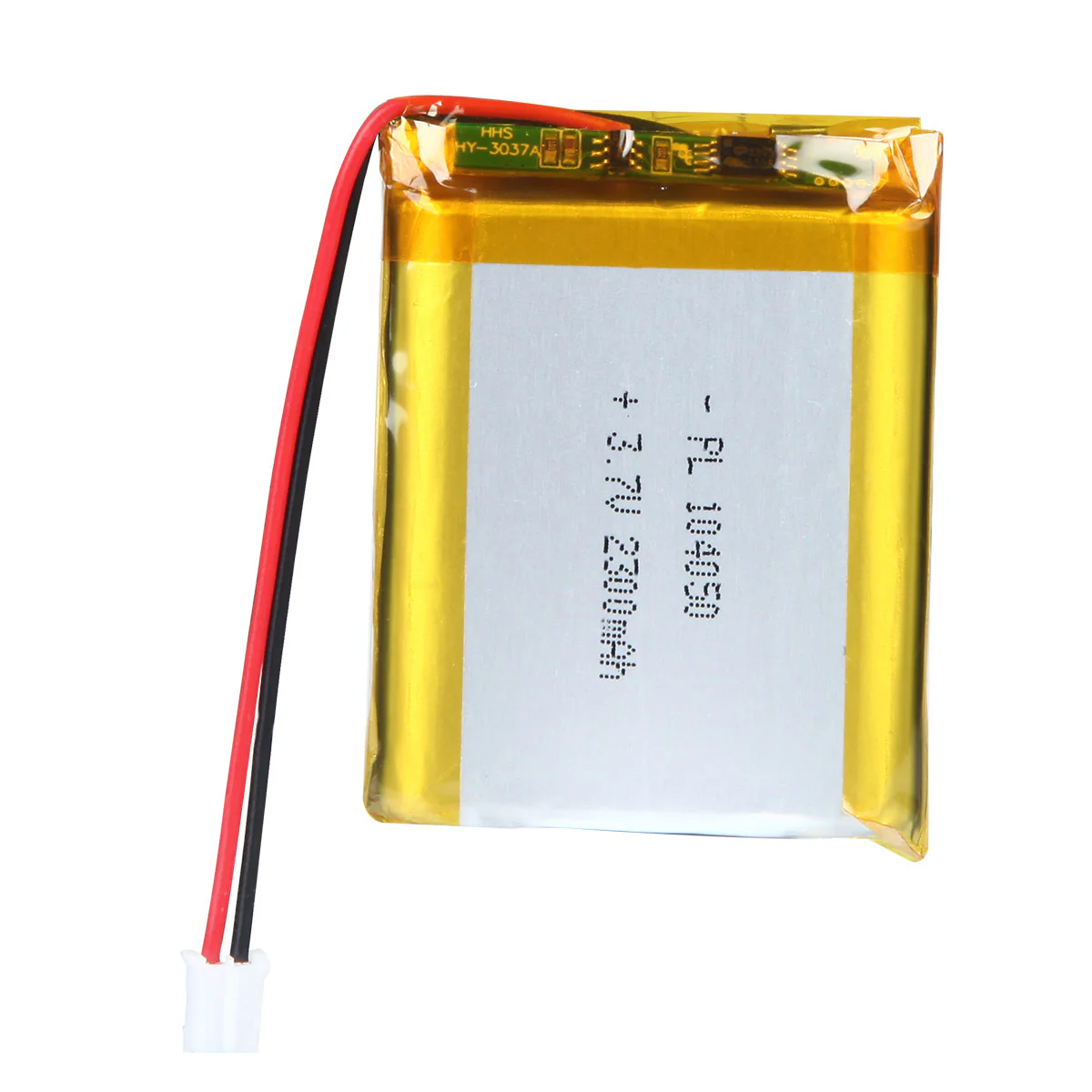 3.7V 2500mAh 104050 Rechargeable Lithium Polymer Battery Length 52mm