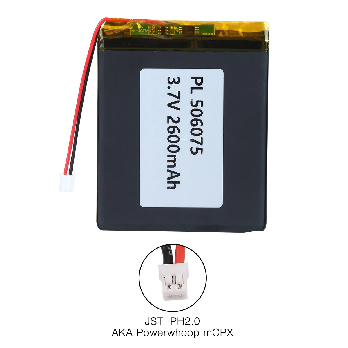YDL 3.7V 2600mAh 506075 Rechargeable Lithium Polymer Battery Length 77mm - Image 6