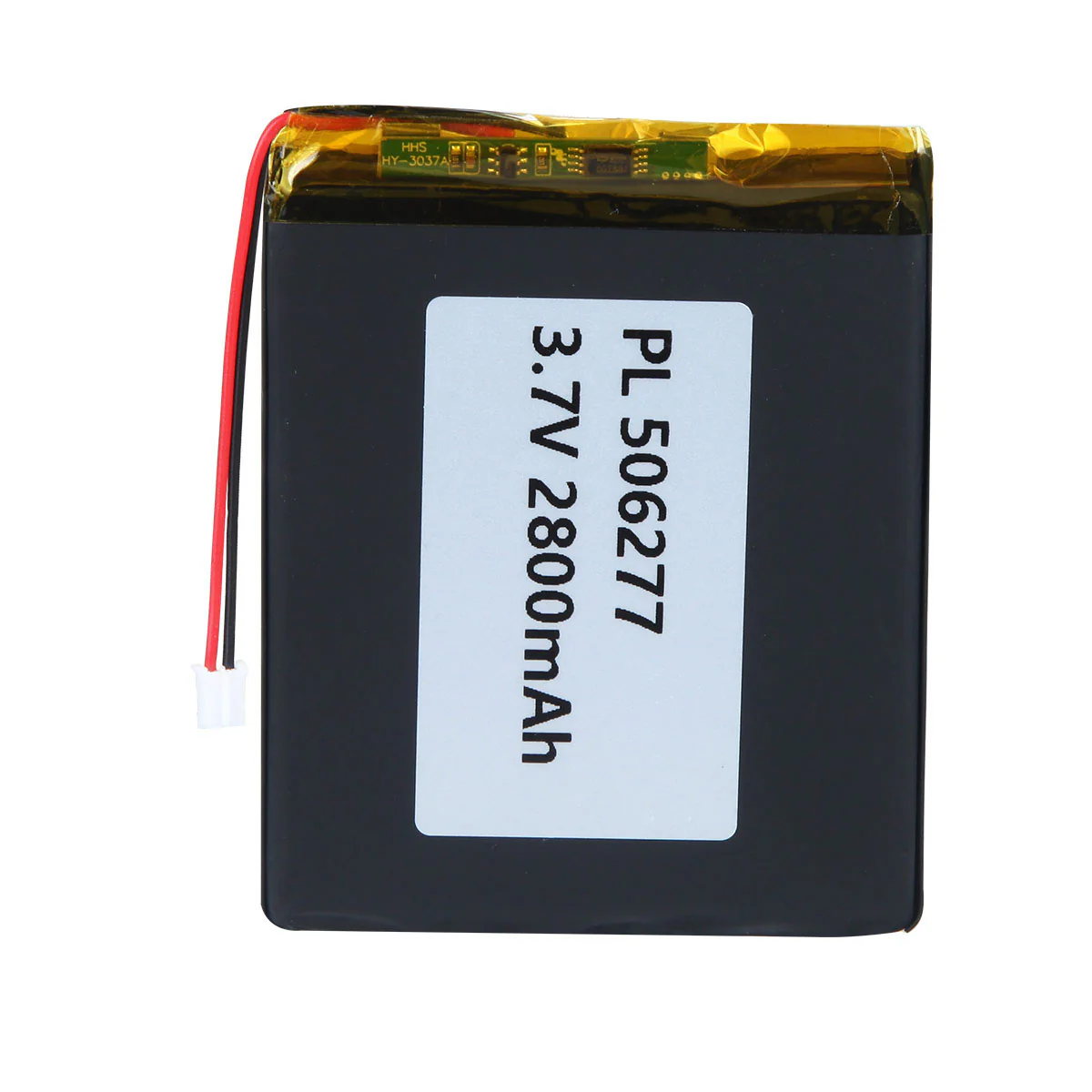YDL 3.7V 2800mAh 506277 Rechargeable Lithium Polymer Battery Length 79mm