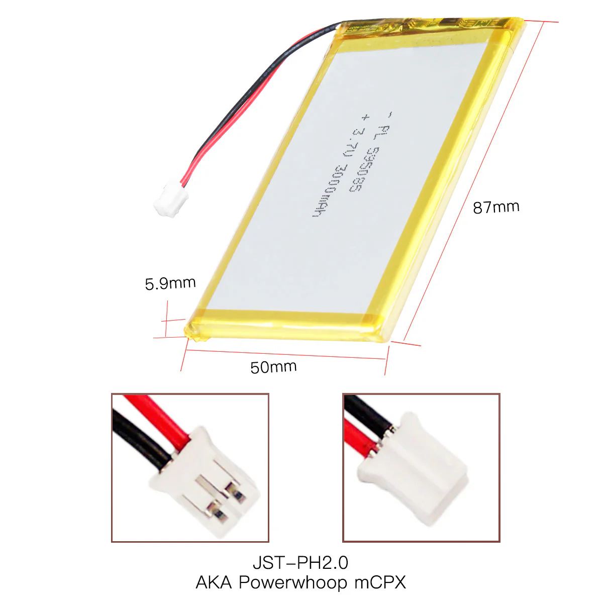 YDL 3.7V 3000mAh 595085 Rechargeable Lithium Polymer Battery - Image 4