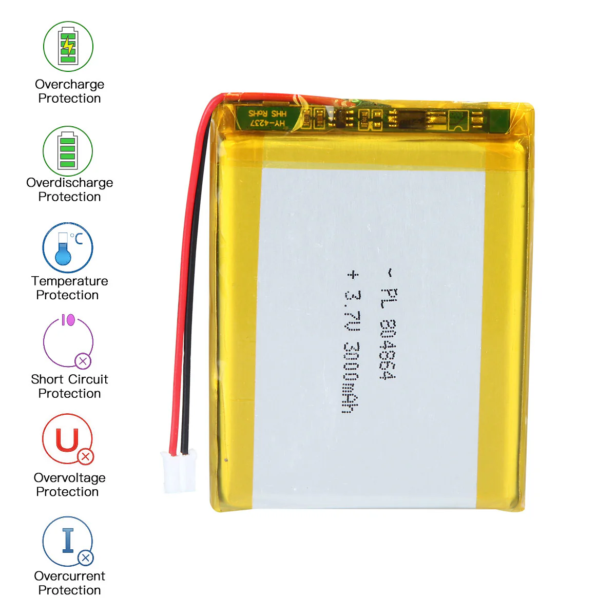 YDL 3.7V 3000mAh 804864 Lithium Polymer Battery Pack - Image 5