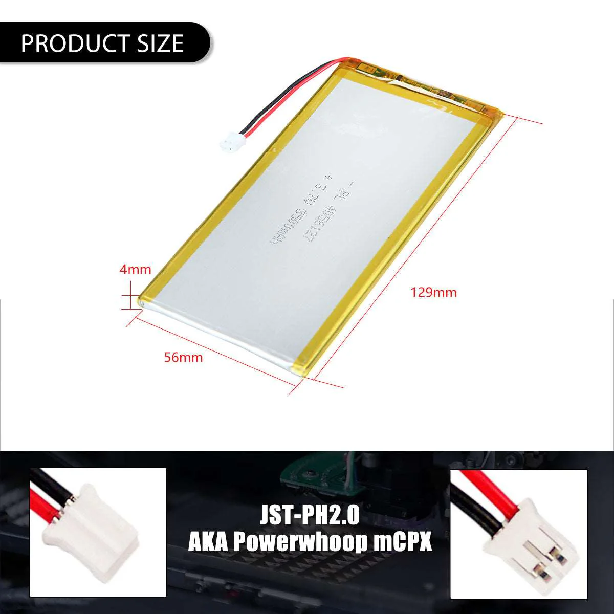3.7V 3500mAh 4056127 Lithium Polymer Battery - Image 4