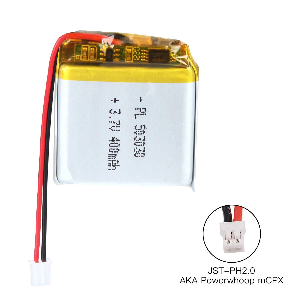 YDL 3.7V 400mAh 503030 Rechargeable Lithium Polymer Battery Length 32mm - Image 4