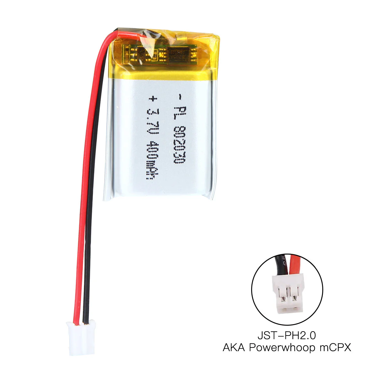 YDL 3.7V 400mAh 802030 Rechargeable Lithium Polymer Battery - Image 4