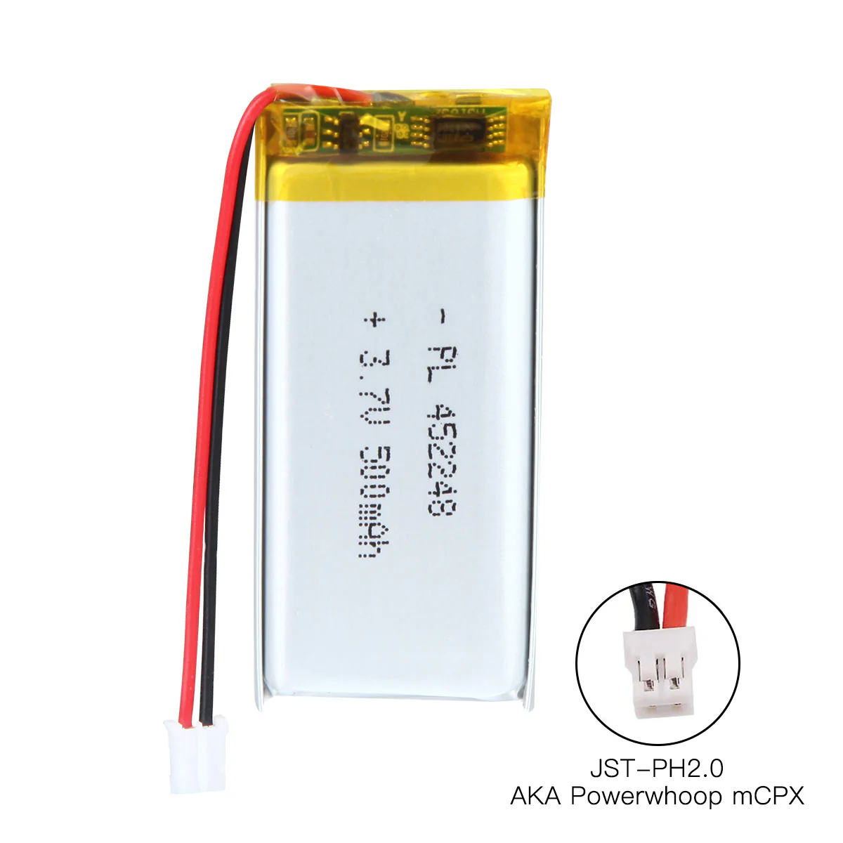YDL 3.7V 500mAh 452248 Rechargeable Lithium Polymer Battery Length 50mm - Image 4