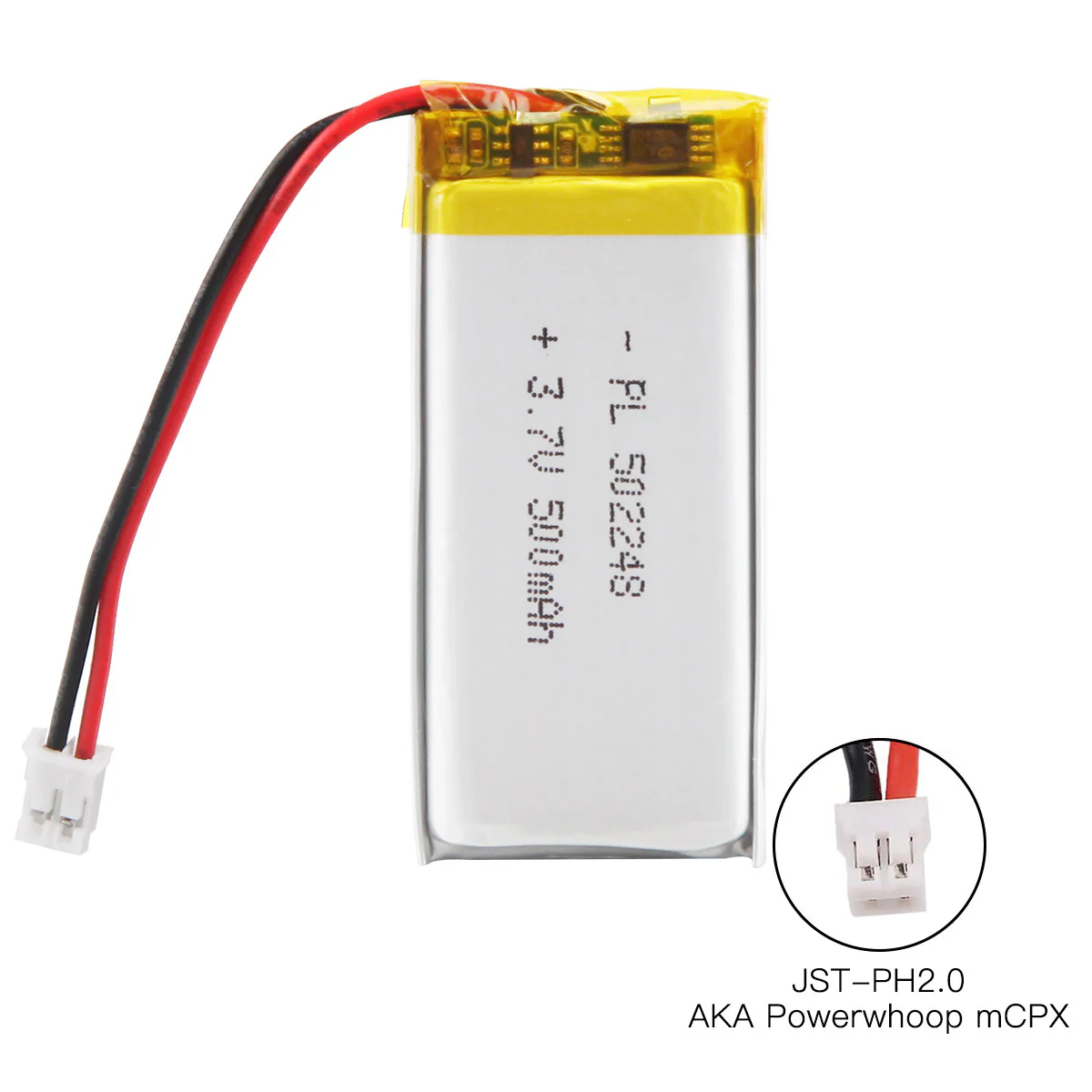 YDL 3.7V 500mAh 502248 Rechargeable Lithium Polymer Battery Length 50mm - Image 4