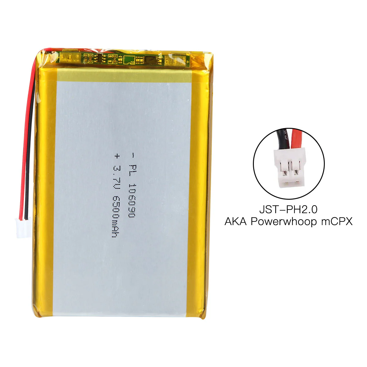 YDL 3.7V 6500mAh 106090 Rechargeable Lithium Polymer Battery Length 92mm - Image 6