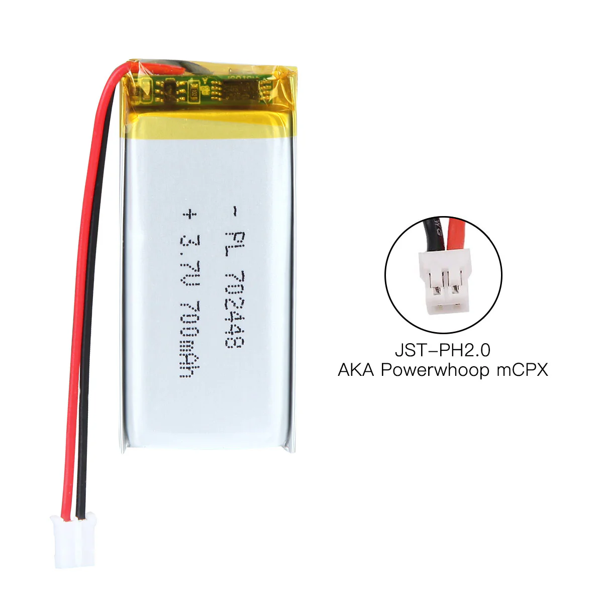 YDL 3.7V 700mAh 702448 Rechargeable Lithium Polymer Battery Length 50mm - Image 6