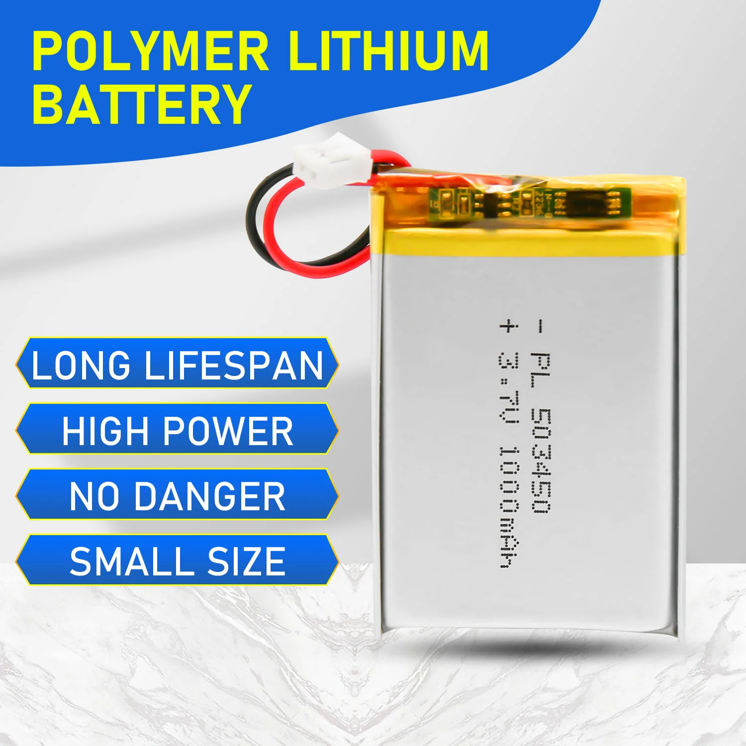 YDL 3.7V 1000mAh 523450/503450 Lithium Polymer Battery - Image 4