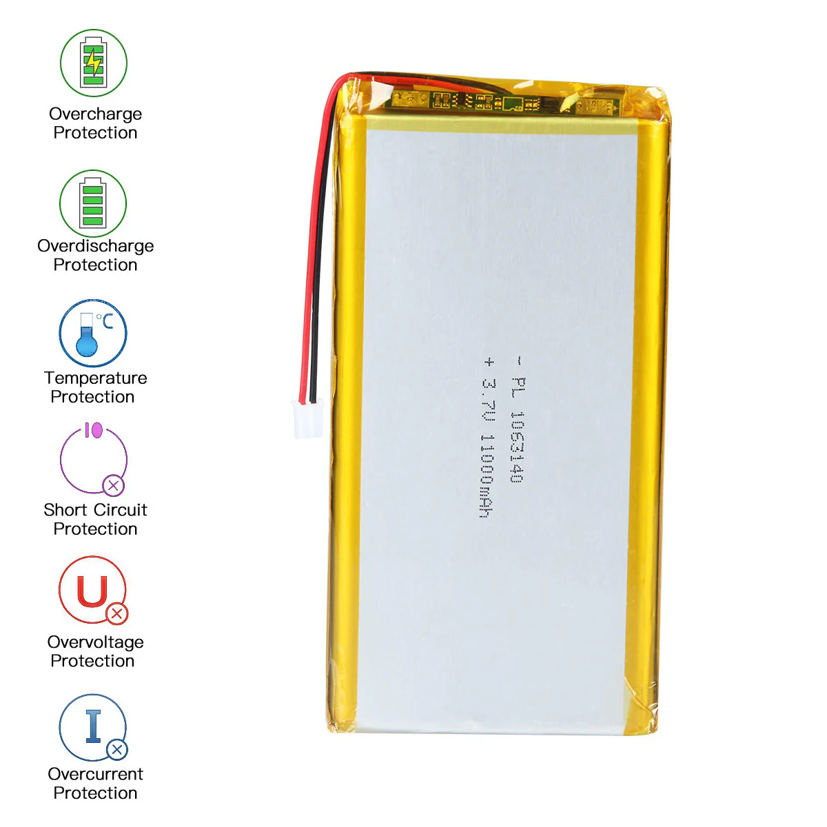3.7V 11000mAh 1063140 Rechargeable Lithium Polymer Battery - Image 4