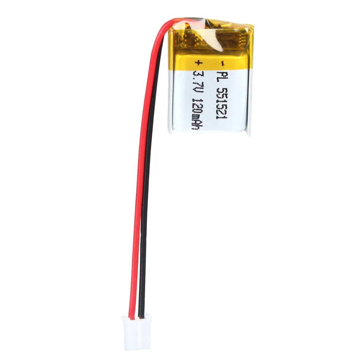 3.7V 120mAh 551521 Rechargeable Lithium Polymer Battery