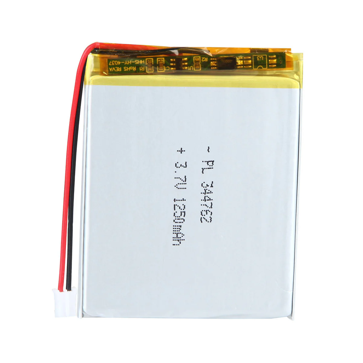 3.7V 1250mAh 344762 Rechargeable Lithium Polymer Battery