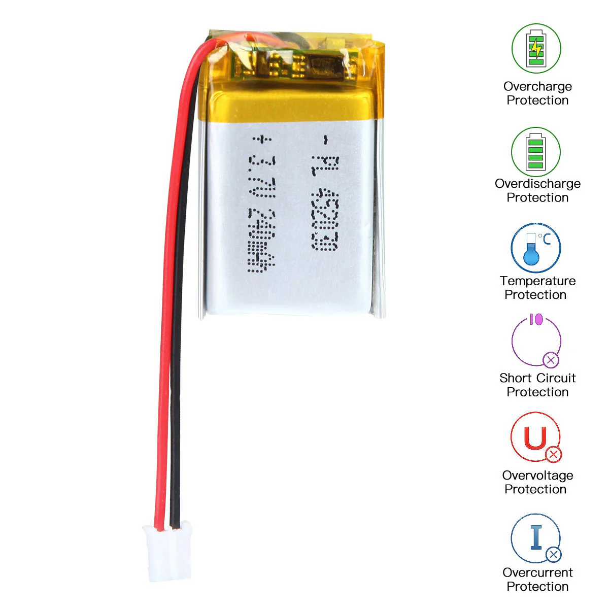 3.7V 240mAh 452030 Rechargeable Lithium Polymer Battery - Image 5