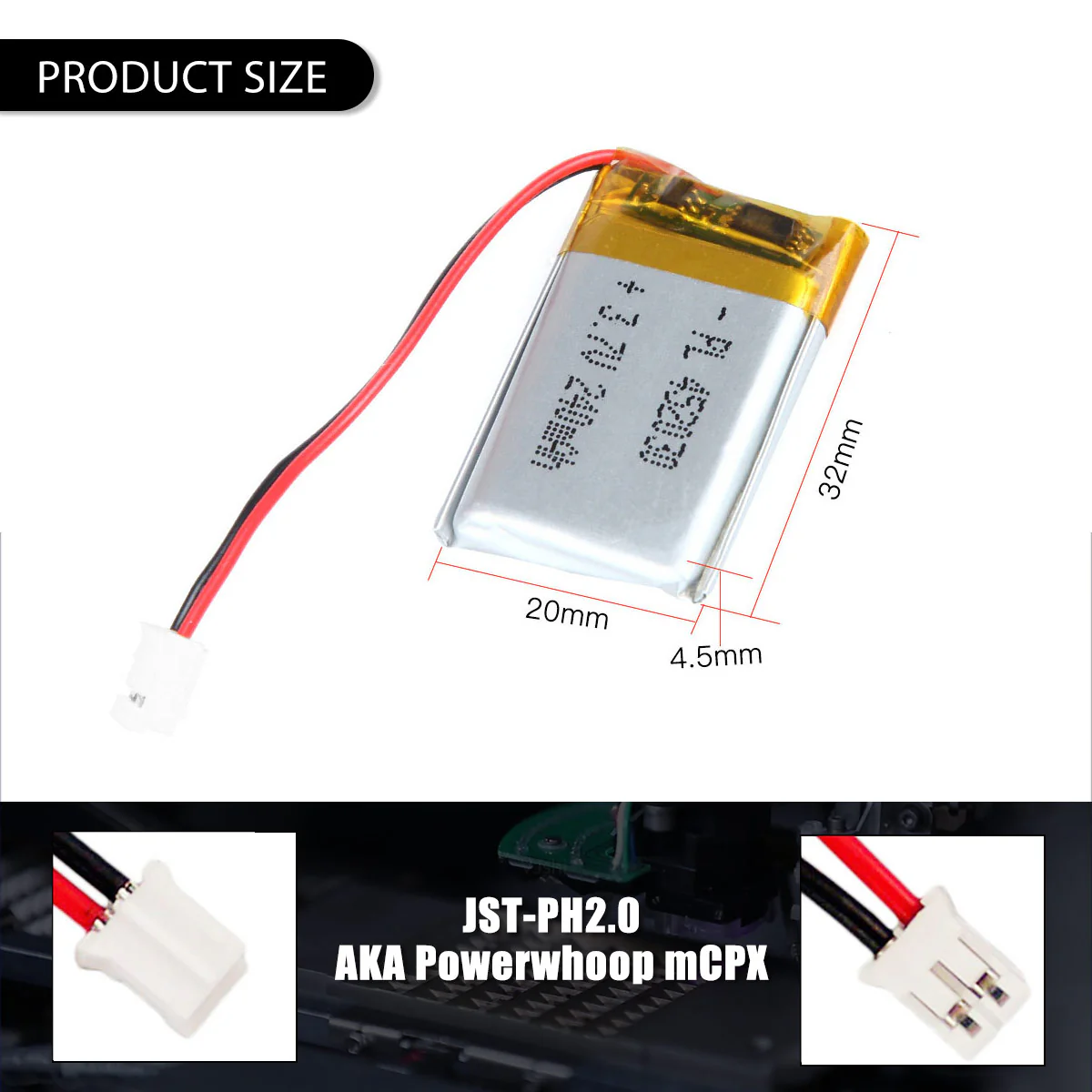 3.7V 240mAh 452030 Rechargeable Lithium Polymer Battery - Image 6