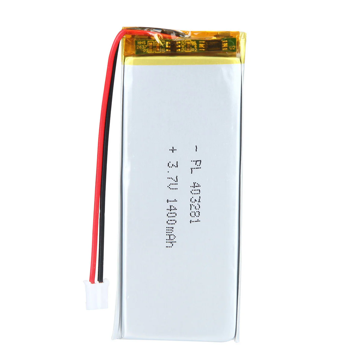 3.7V 403281 1400mAh Rechargeable Lithium Polymer Battery