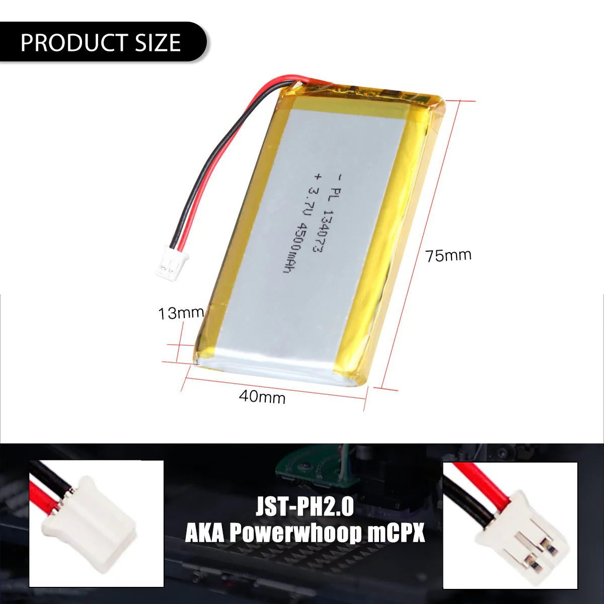 3.7V 4500mAh 134073 Rechargeable Lithium Polymer Battery - Image 5