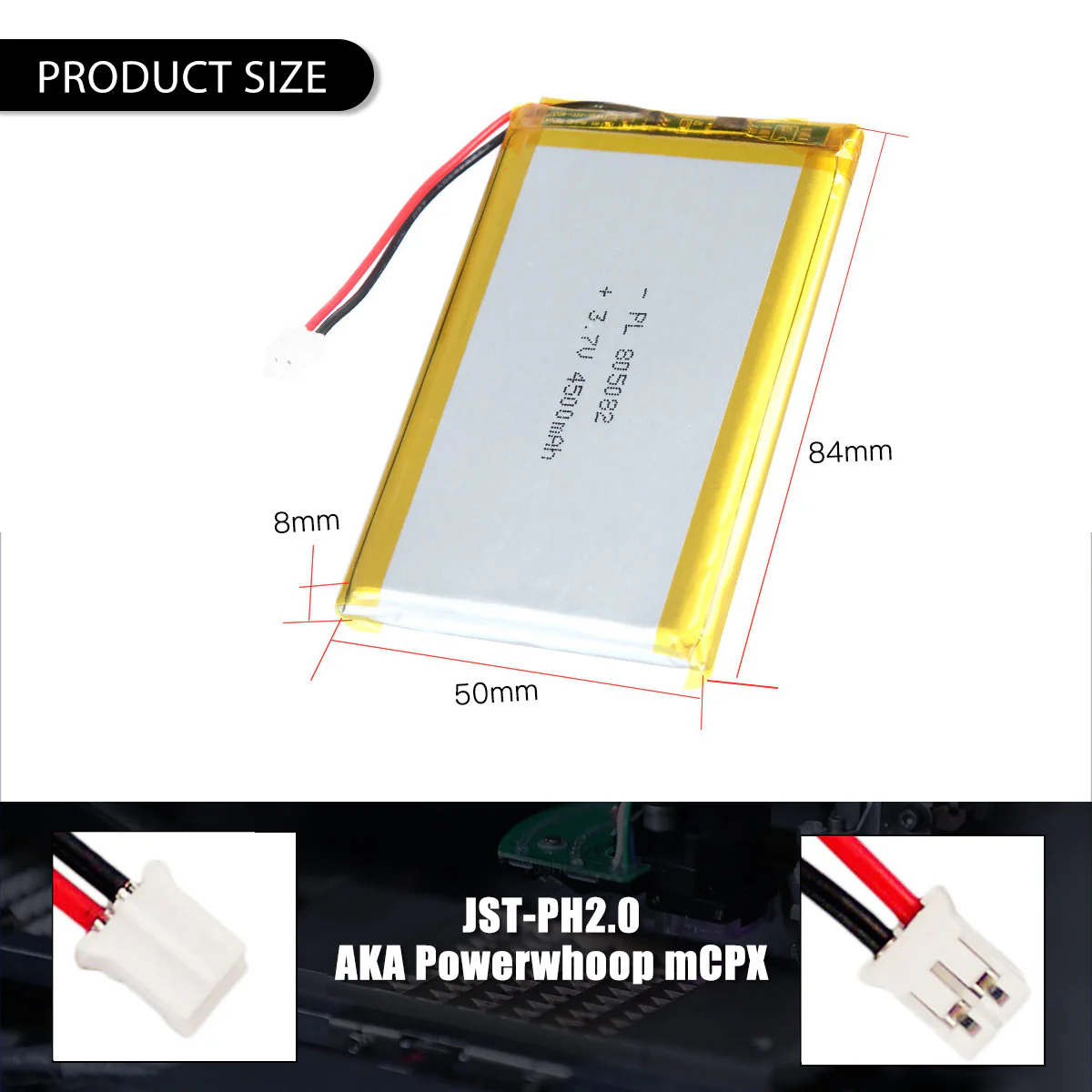 3.7V 4500mAh 805082 Rechargeable Lithium Polymer Battery - Image 5