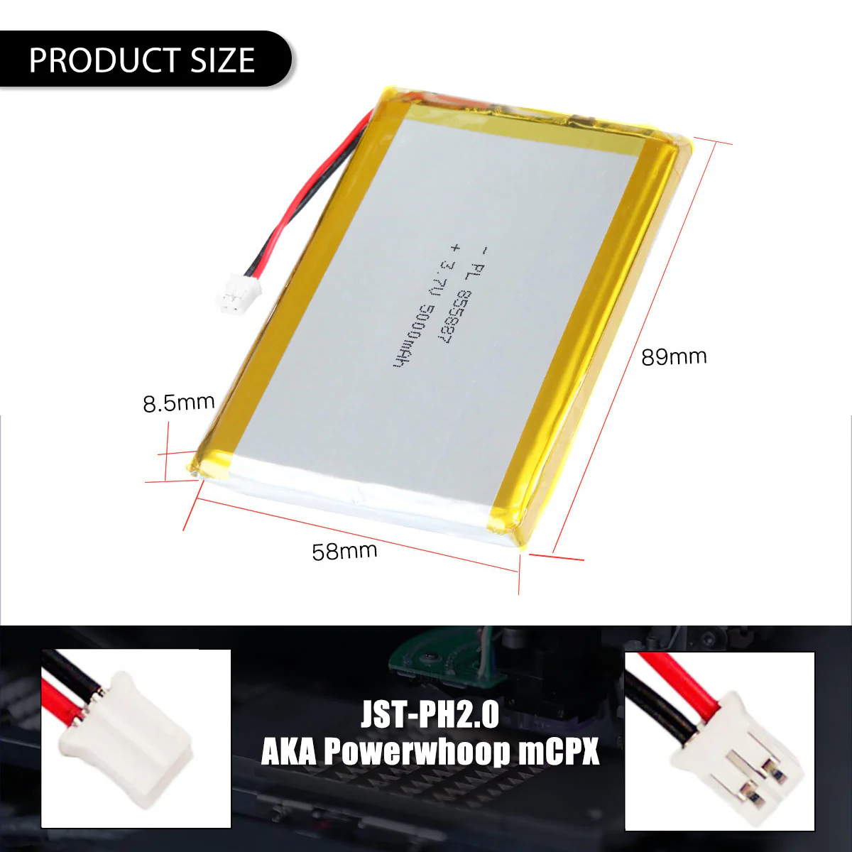 3.7V 5000mAh 855887 Rechargeable Lithium Polymer Battery - Image 5