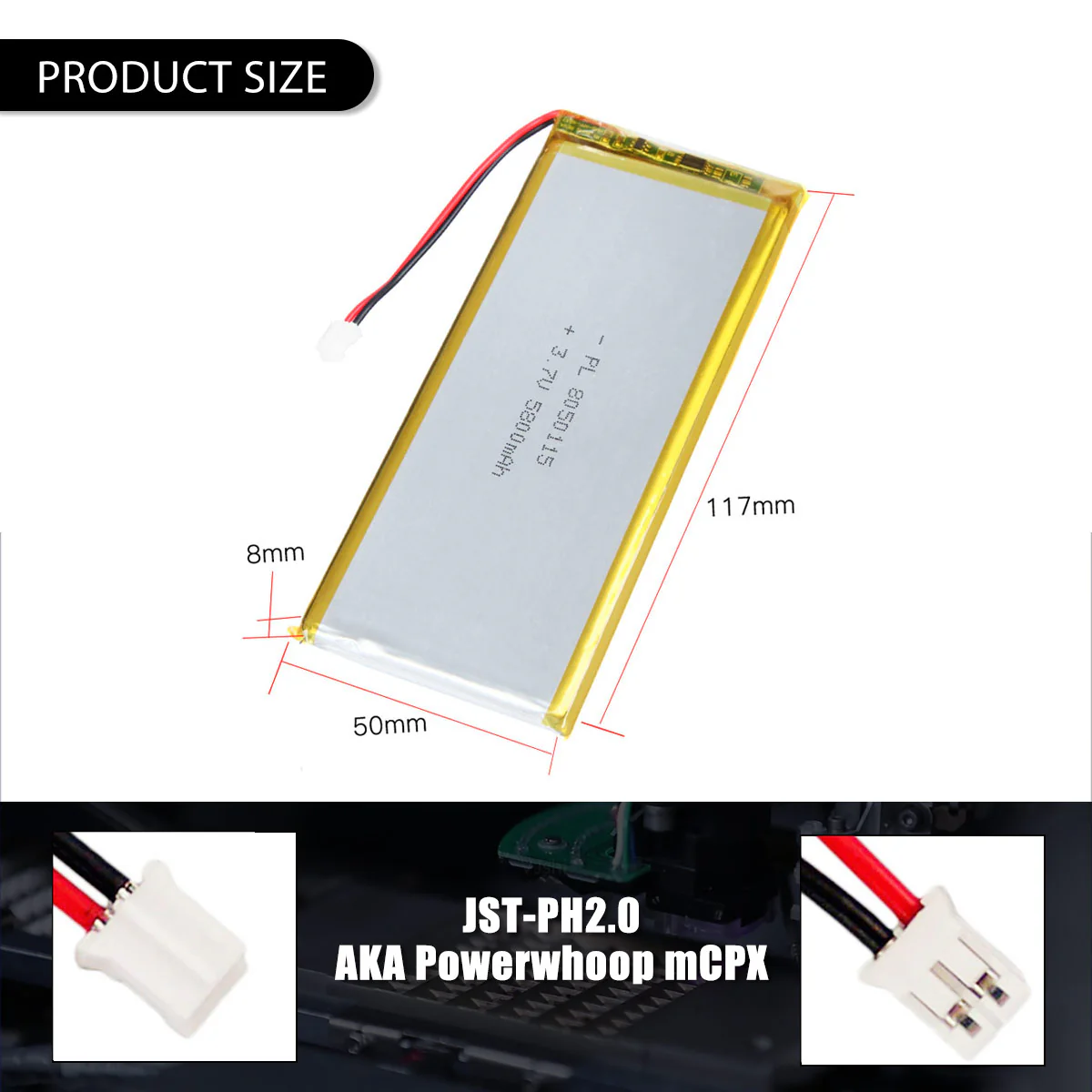 3.7V 5800mAh 8050115 Rechargeable Lithium Polymer Battery - Image 5